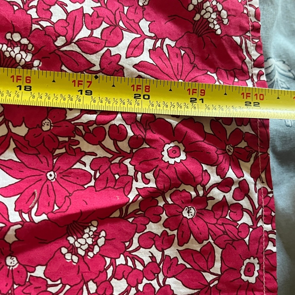 J.Crew Ruffleneck Popover Blouse Blushing Meadow Pink Floral BR065 XS - Picture 5 of 7